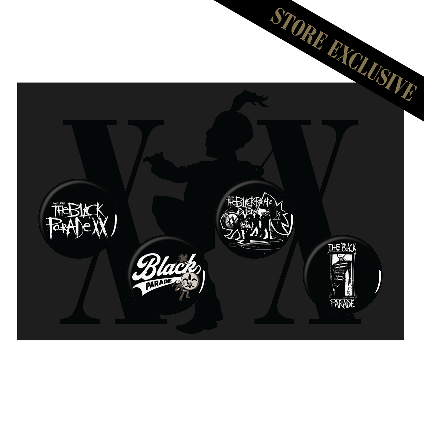 The Black Parade 20th Anniversary Button Pack