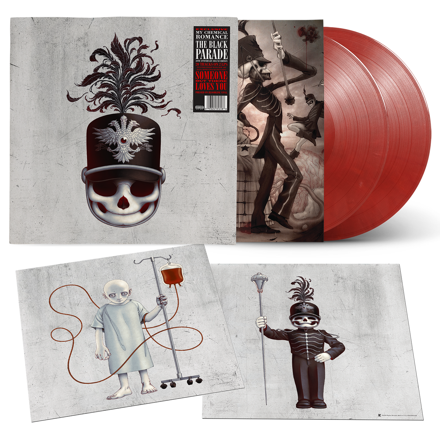 The Black Parade 20th Anniversary Edition (Deluxe) Exclusive Gatefold Bloodline Red Vinyl 2 LP & Hoodie Fanpack