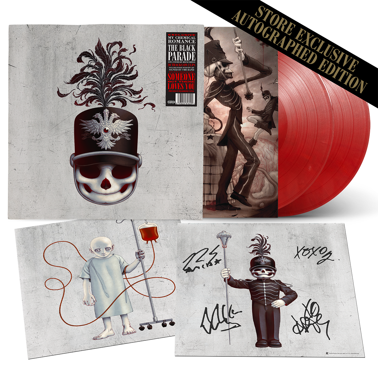 The Black Parade (20th Anniversary Deluxe Edition) Exclusive Signed Bloodline Red 2LP