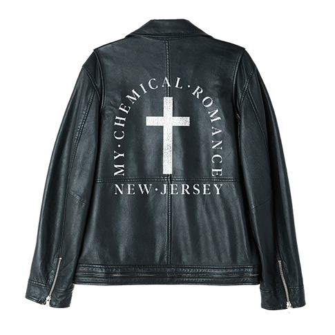 NJ Cross Leather Motorcycle Jacket